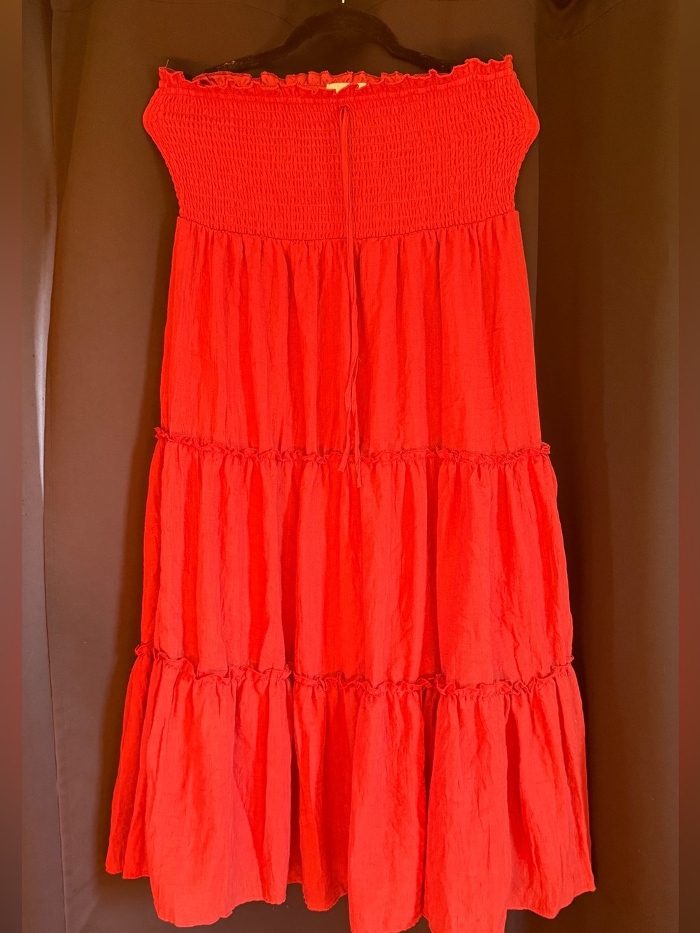 Strapless Tiered Maxi Skirt/dress